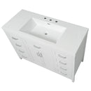 Bathroom Vanity With Sink, 2 Doors 8 Drawers, Soft Close System, Classic Design