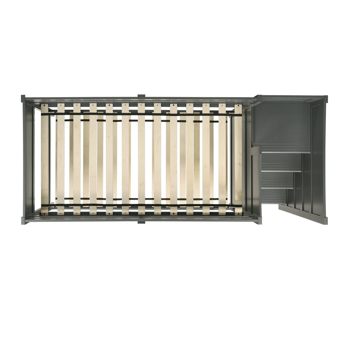 Sami Step Bunk With Right Headboard in Dark Brown by Elements International, view 11