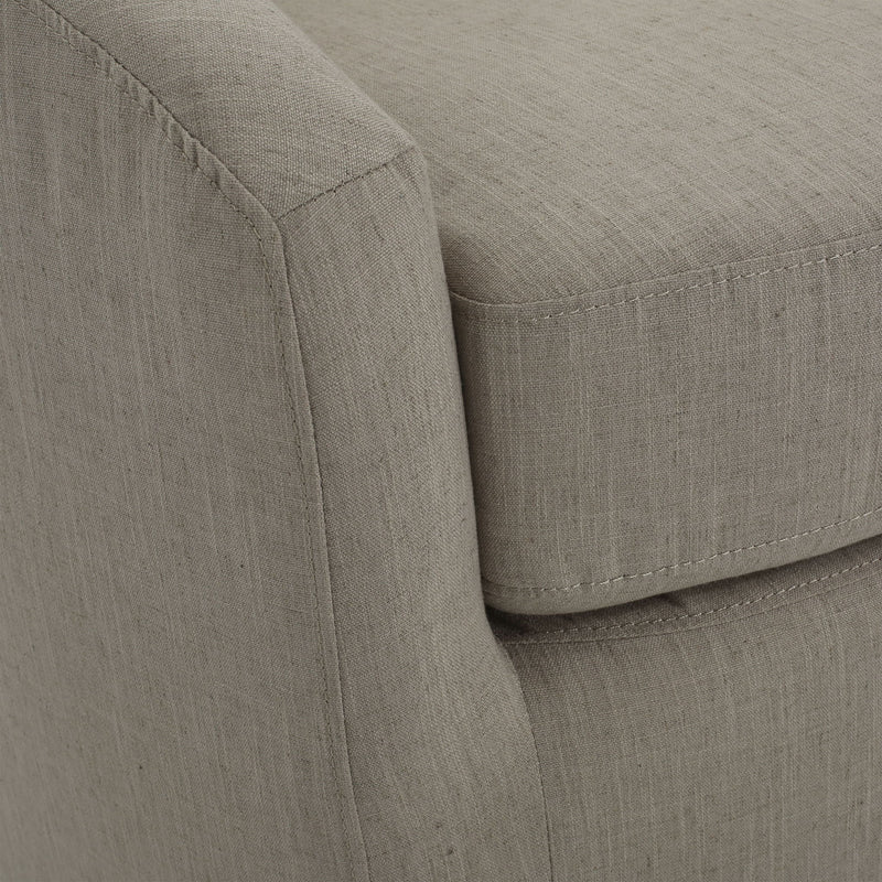 Contemporary Swivel Glider Chair With 360 Degree Rotation