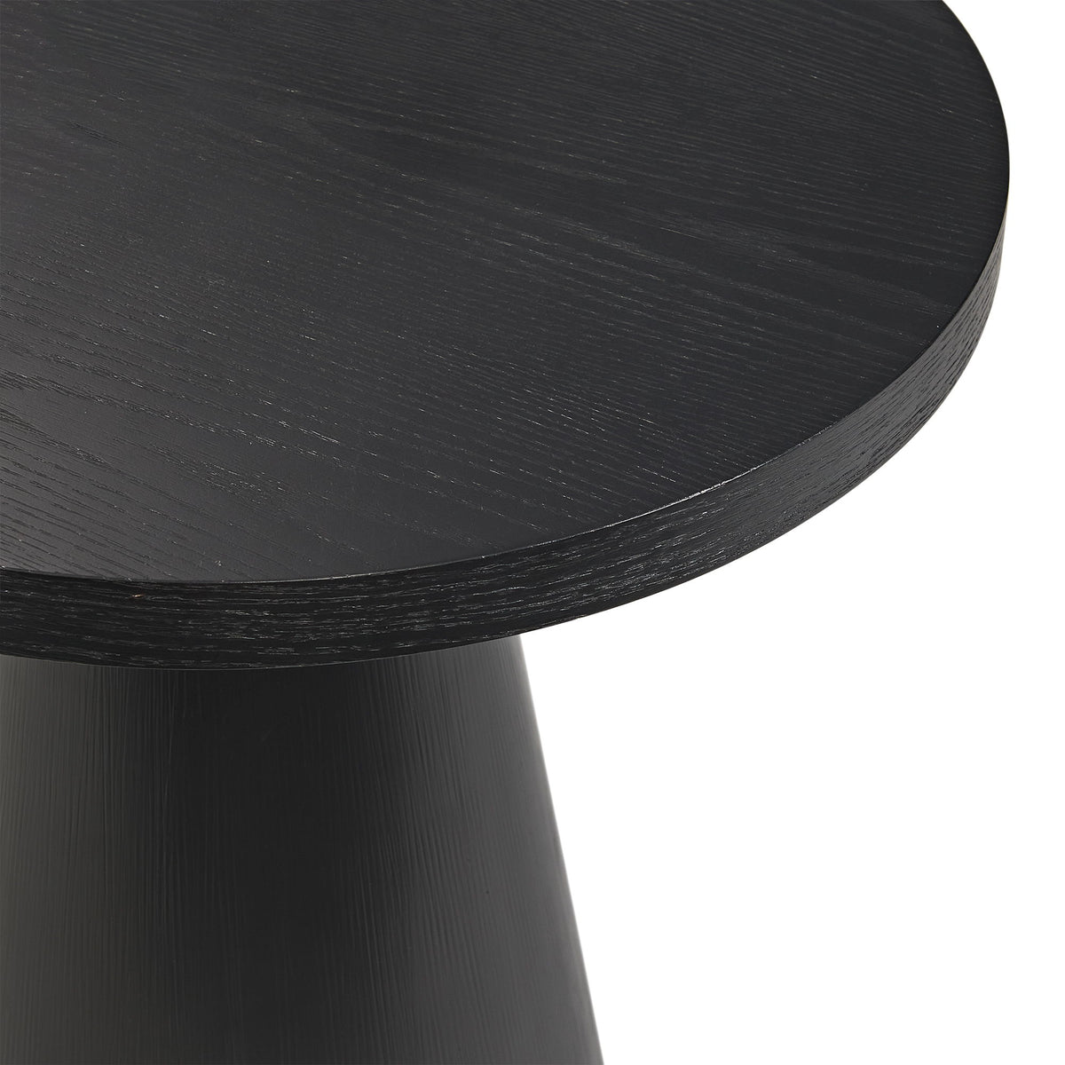 Portland Round Coffee Table in Black by Elements International, view 3