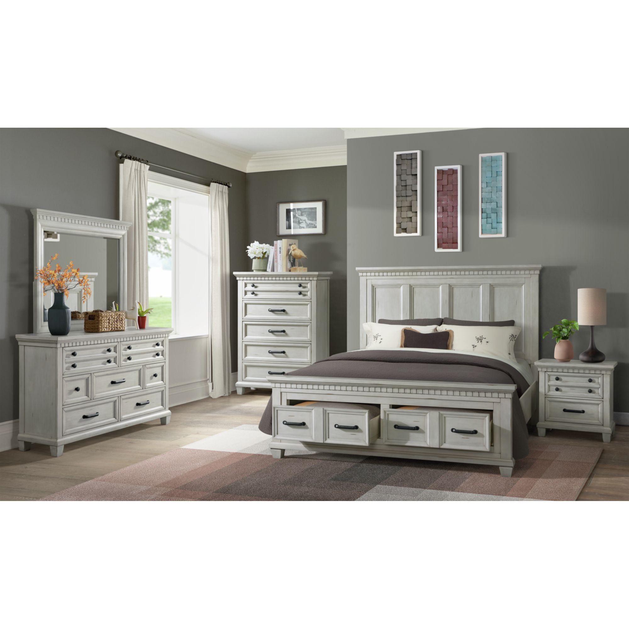 Mccoy - 2 Drawer Nightstand With USB