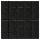 Harrison - Large Square Coffee Table Storage Ottoman - Black