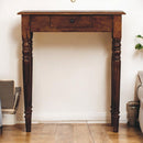 Turned Legs Drawer Console Table