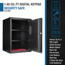 Large Digital Keypad Safe 1 45 Cubic Ft - Black