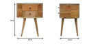 Rounded Bedside Table