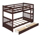 Bunk Bed With Ladders And 2 Storage Drawers