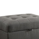 Grey Storage Ottoman