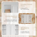 Wall-Mounted Medicine Cabinet With Adjustable Shelf, Soft-Closing Hinges - White