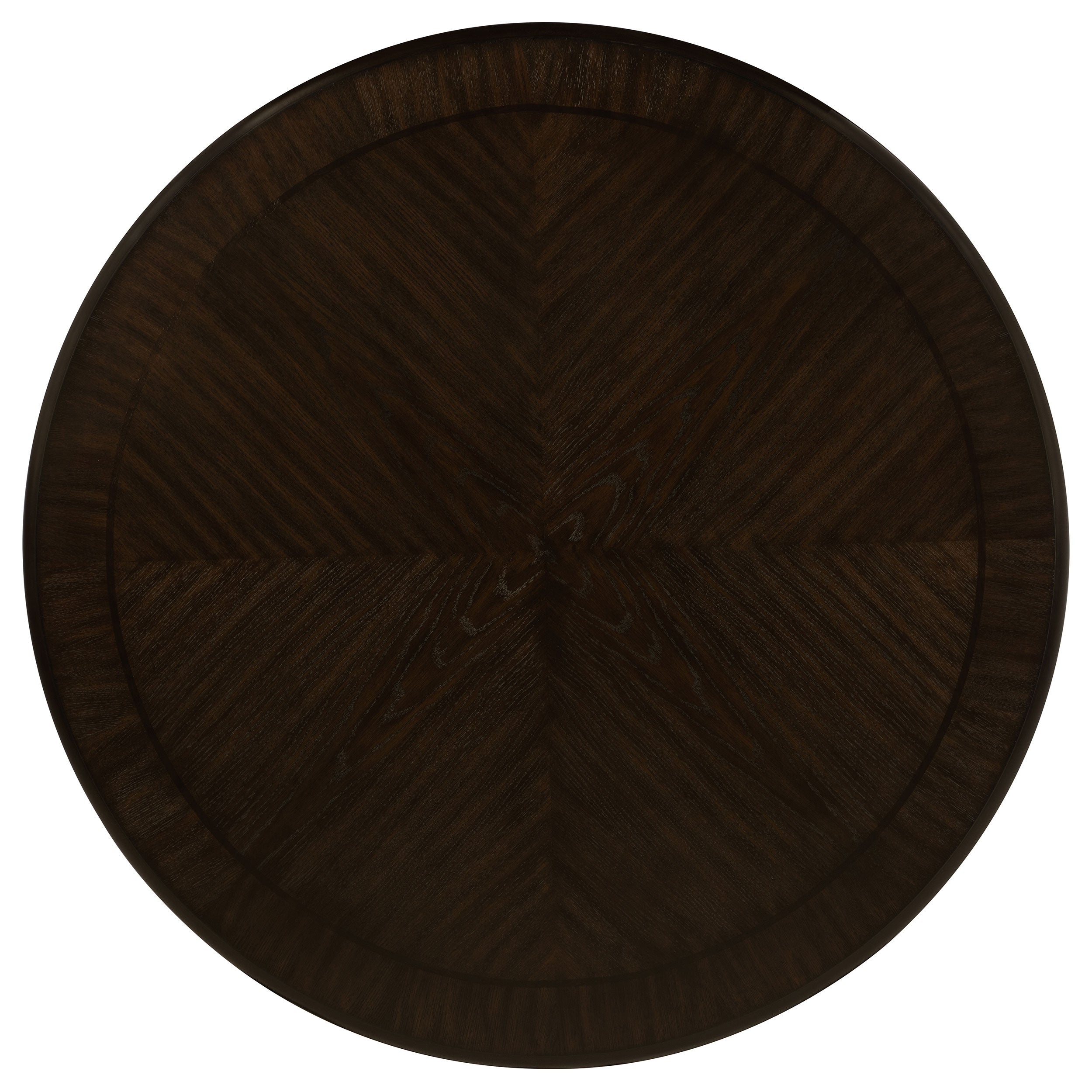 Twyla 60-inch Round Dining Table with Drawer Dark Cocoa — view 5