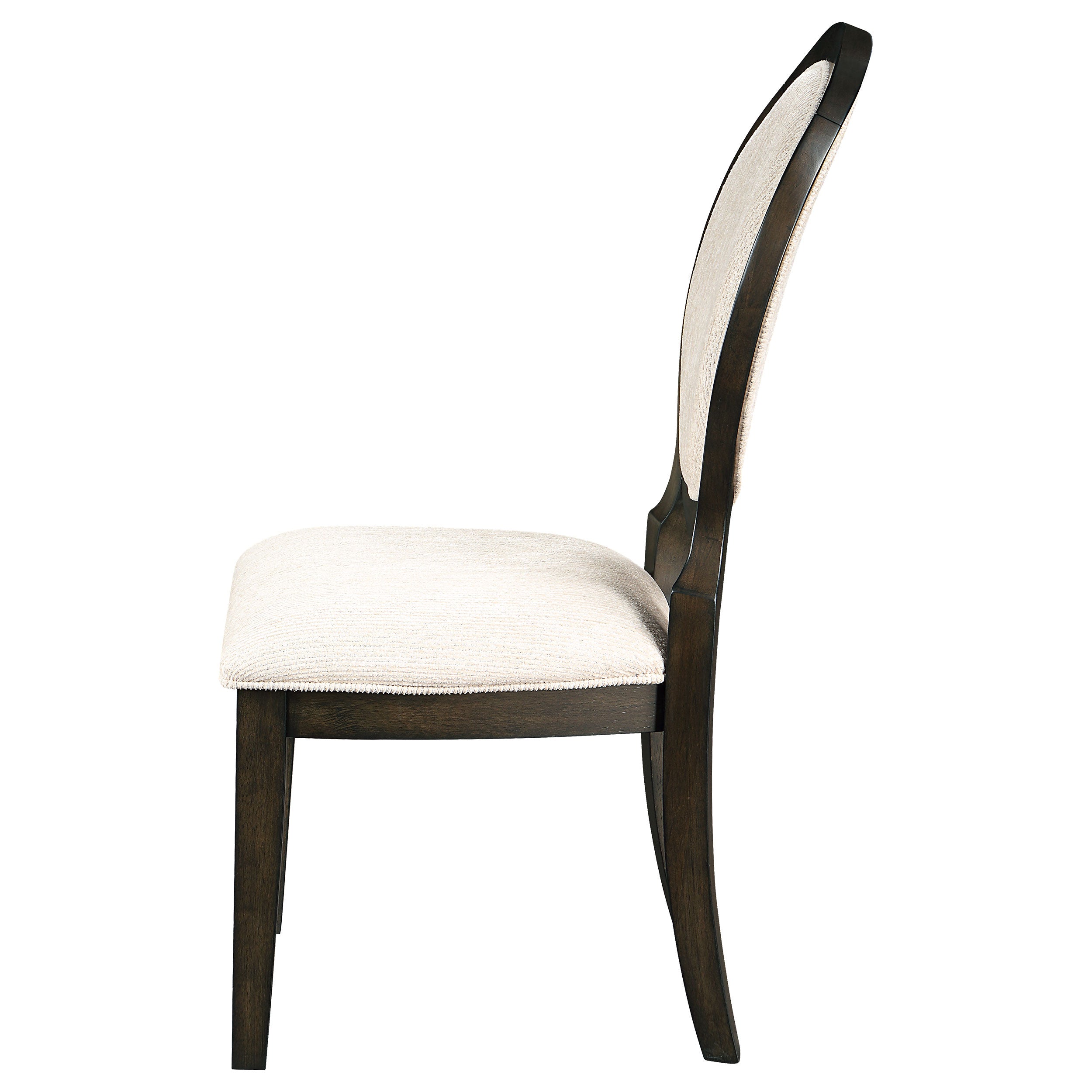Twyla Oval Back Dining Side Chair Dark Cocoa (Set of 2) — view 6