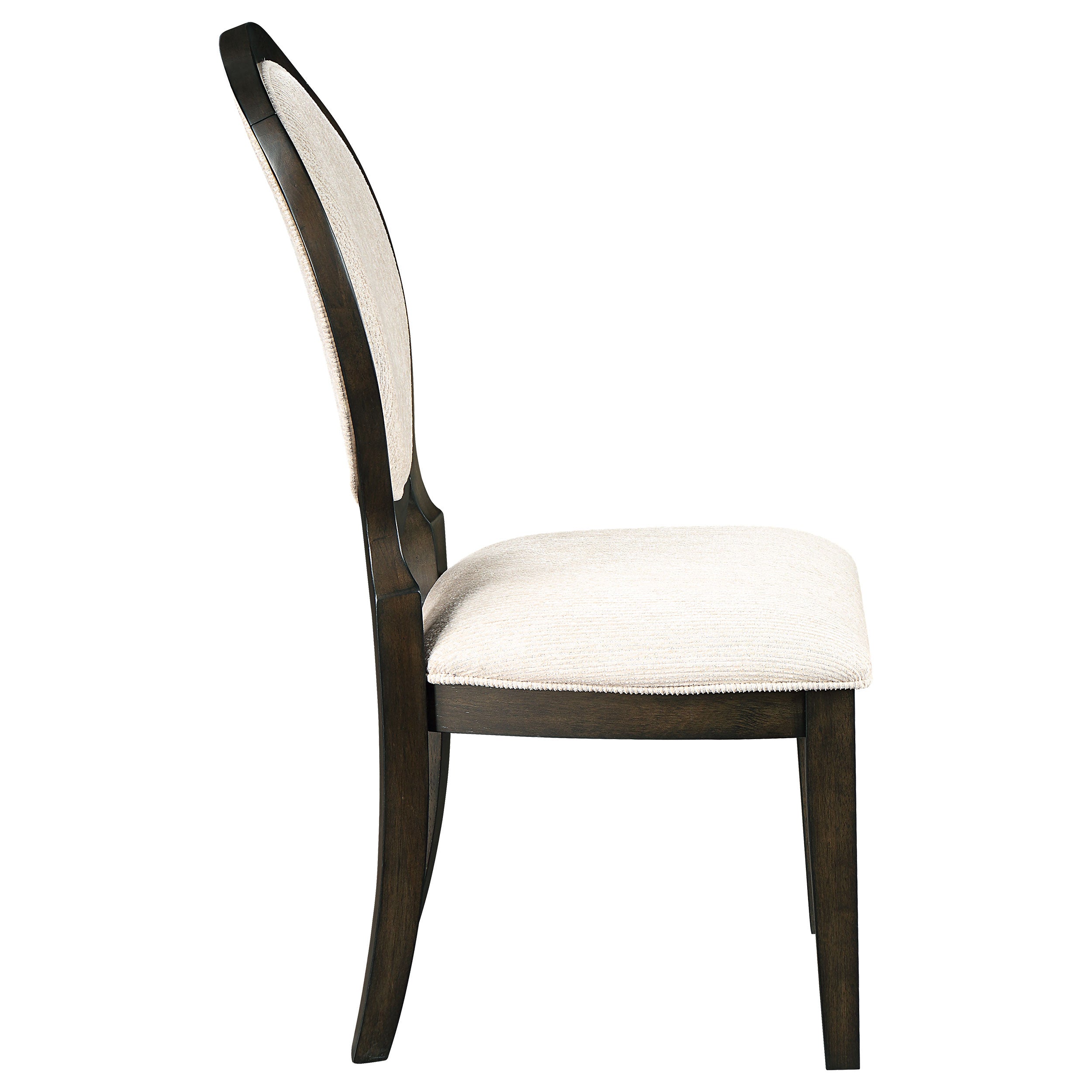 Twyla Oval Back Dining Side Chair Dark Cocoa (Set of 2) — view 9