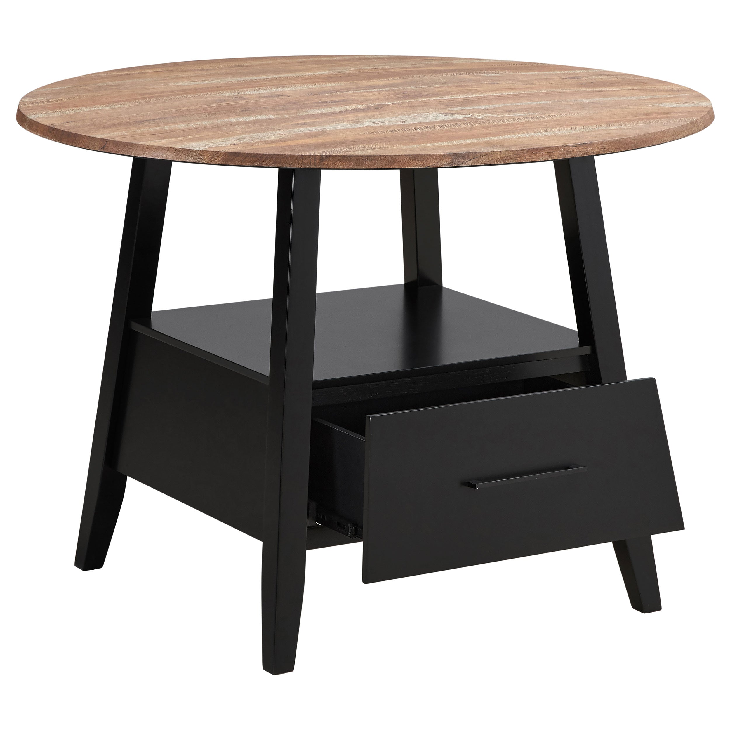 Gibson Round 50-inch Counter Height Dining Table Yukon Oak — view 3