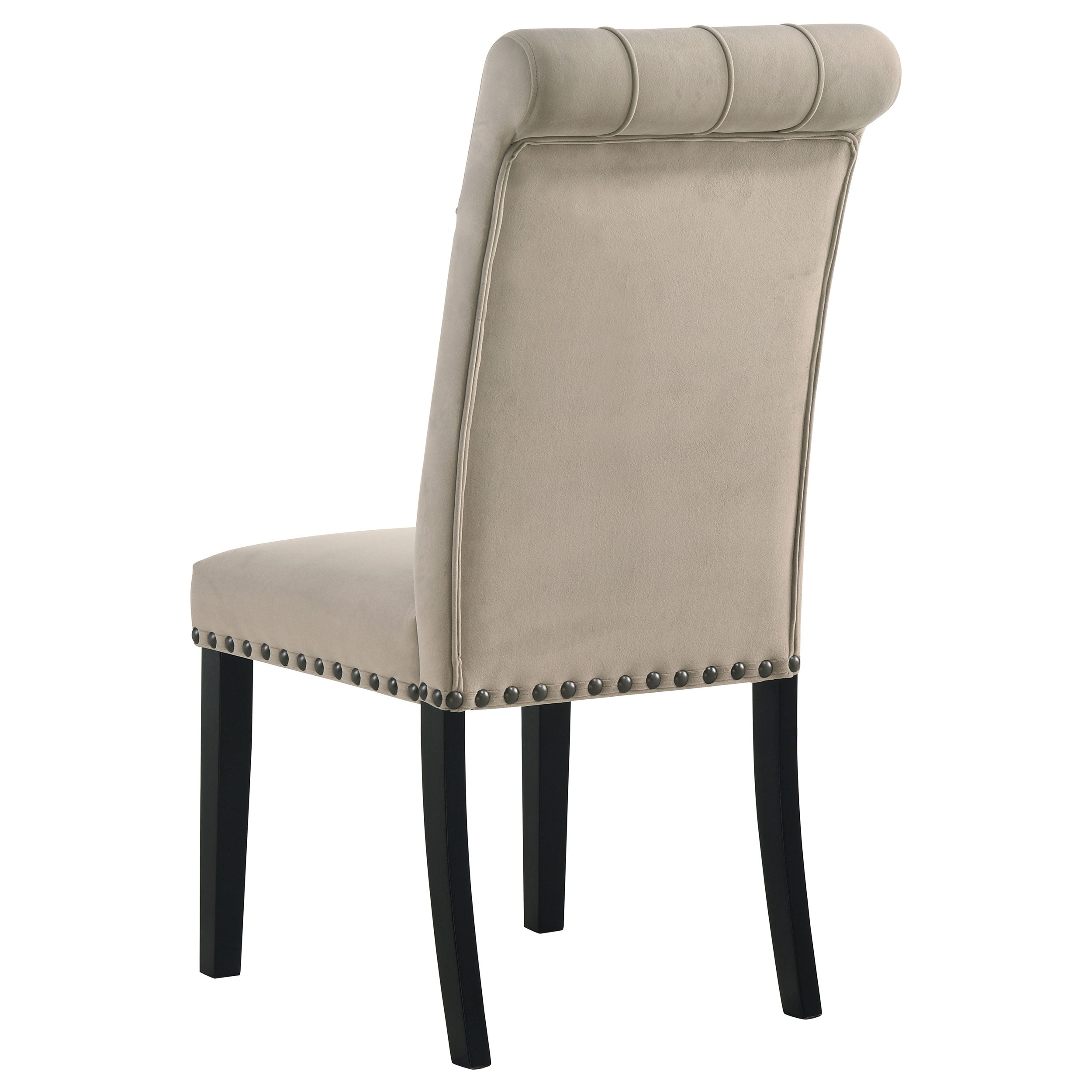 Alana Velvet Upholstered Dining Side Chair Sand (Set of 2) — view 6