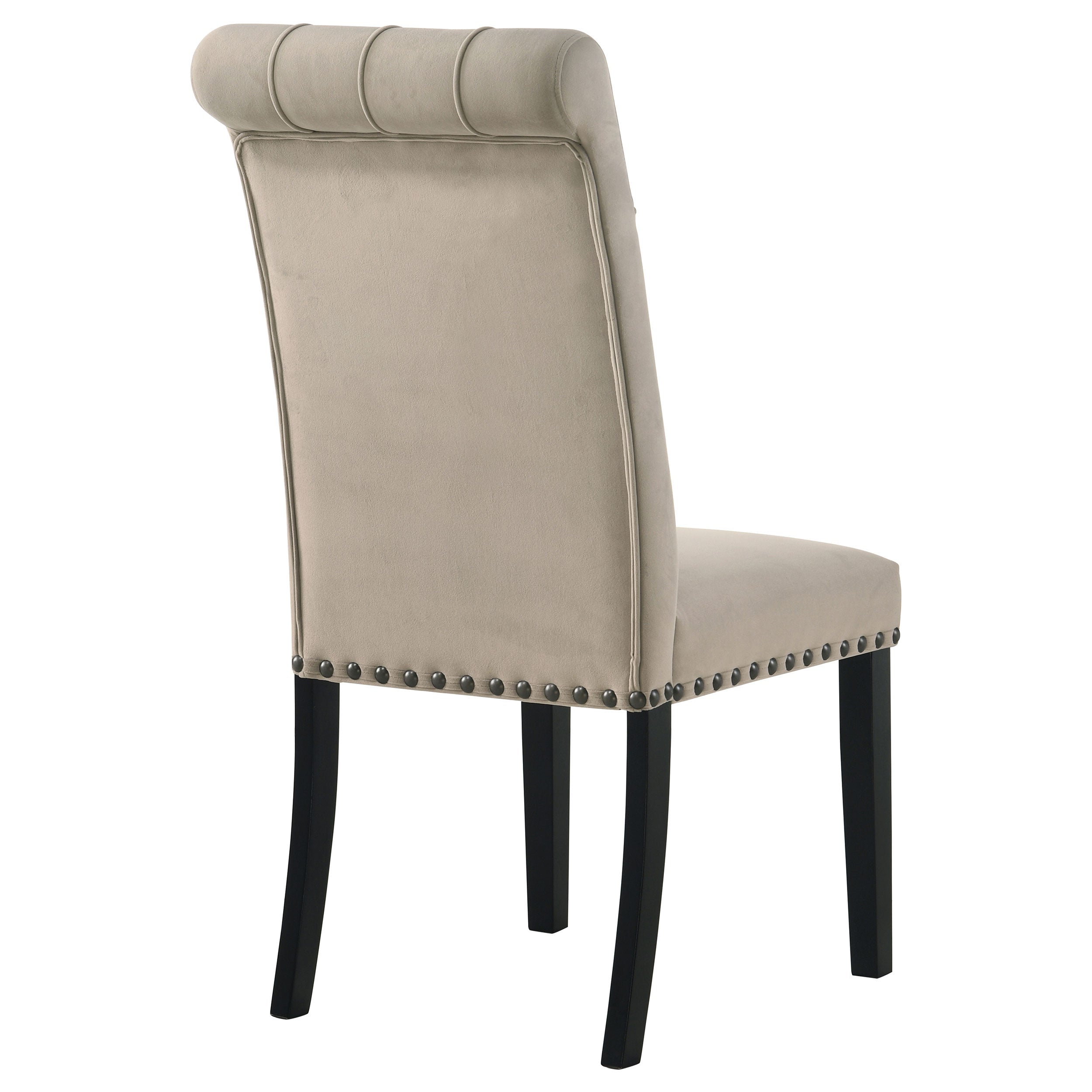 Alana Velvet Upholstered Dining Side Chair Sand (Set of 2) — view 7