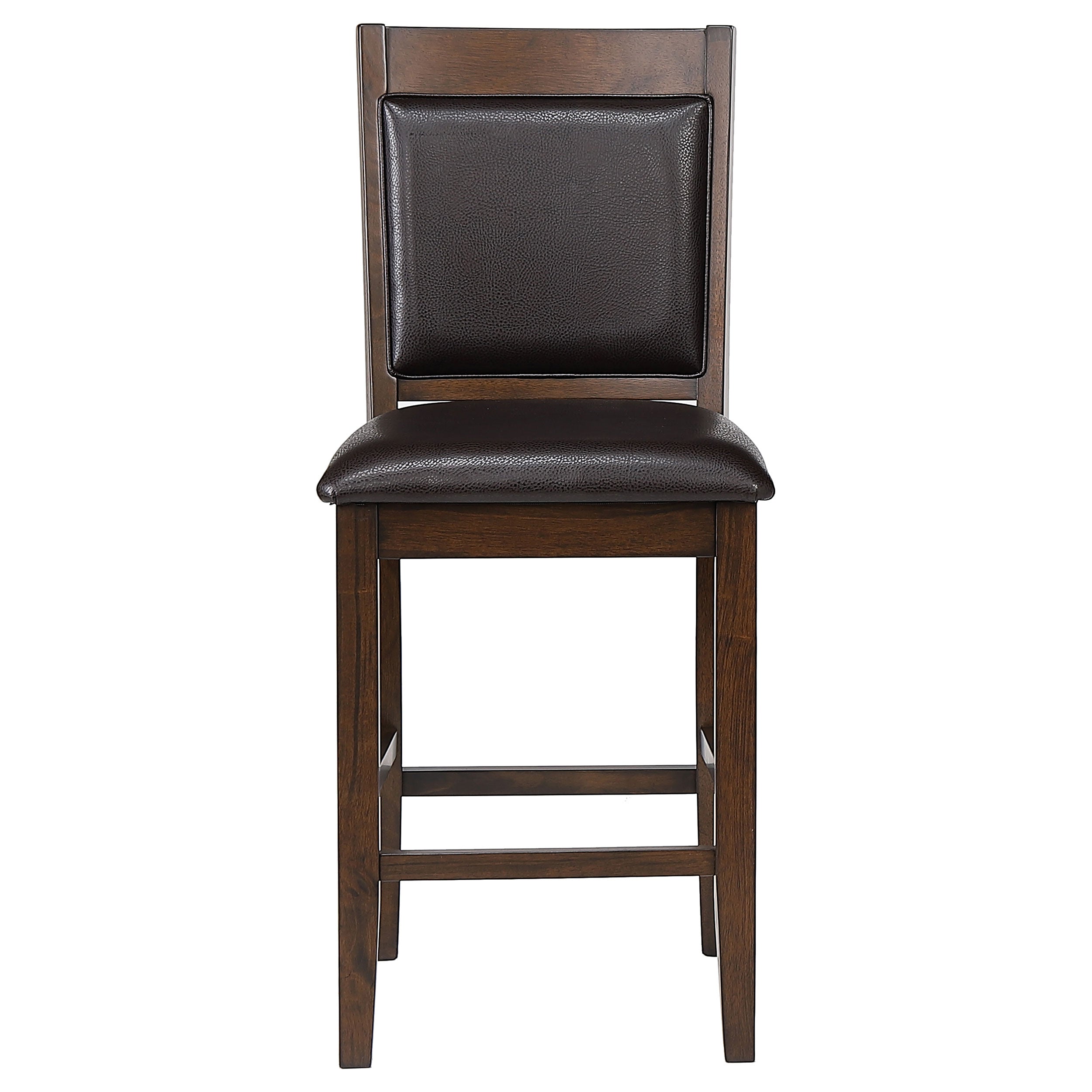 Dewey Upholstered Counter Chair Walnut (Set of 2) — view 4