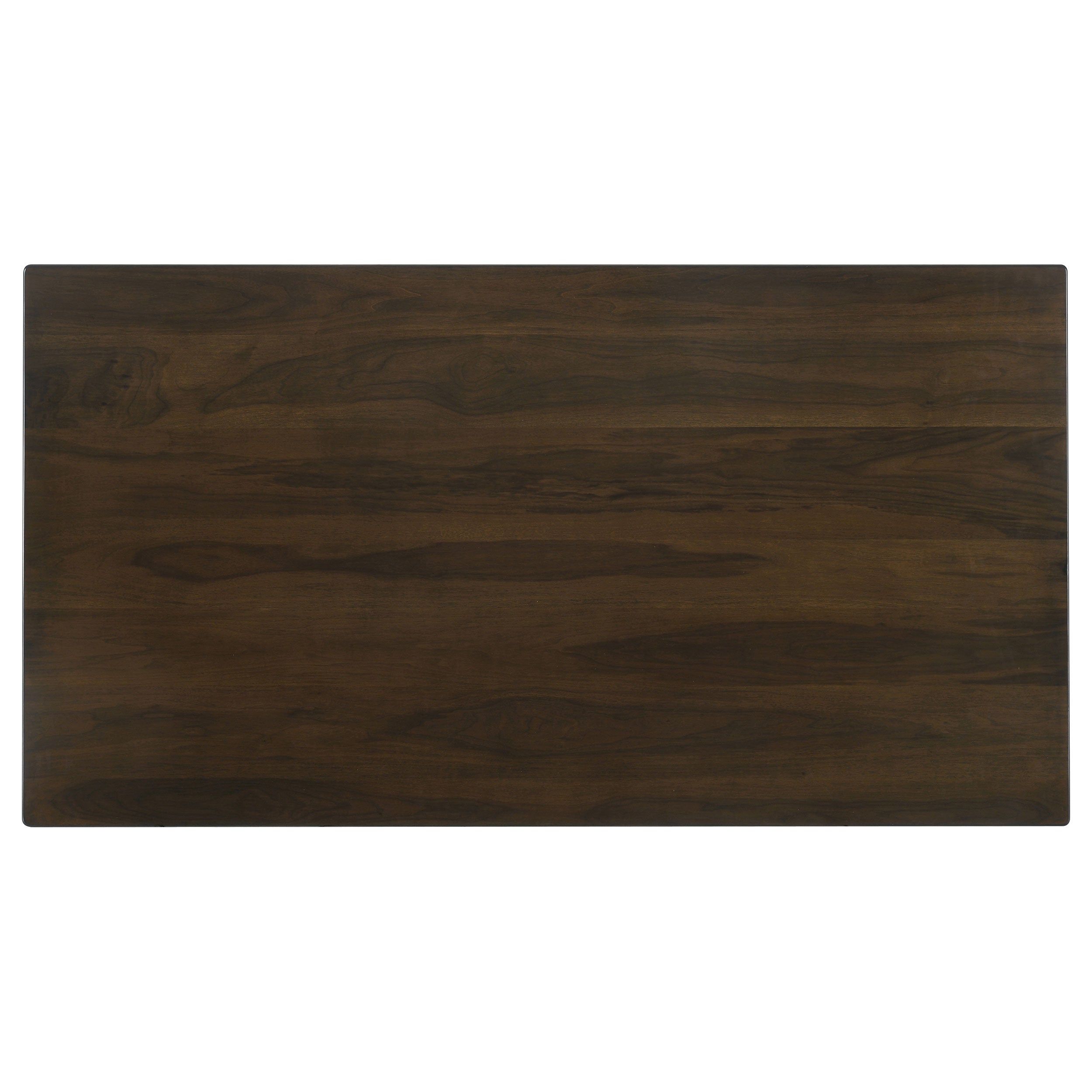 Wes Rectangular 80-inch Wood Dining Table Dark Walnut — view 5
