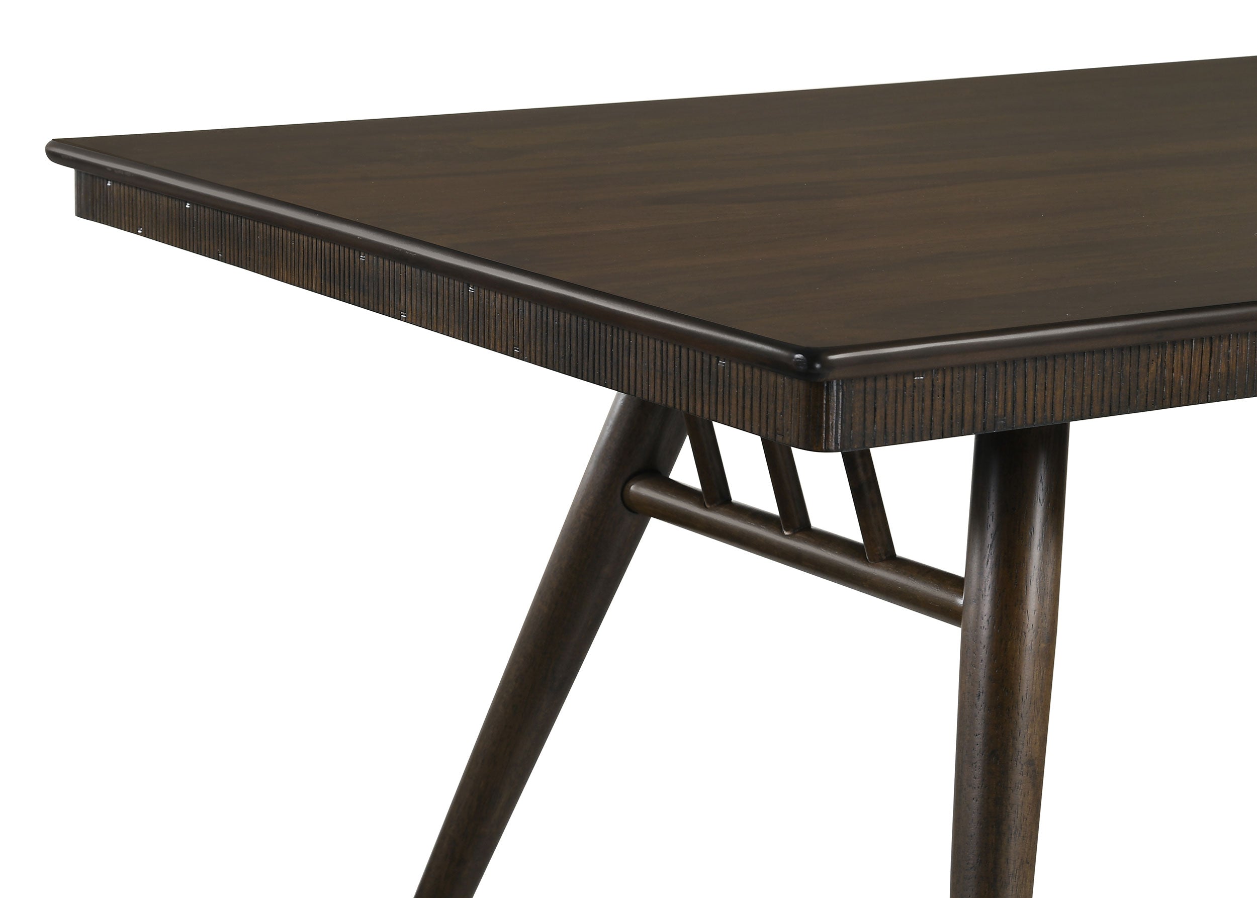 Wes Rectangular 80-inch Wood Dining Table Dark Walnut — view 6