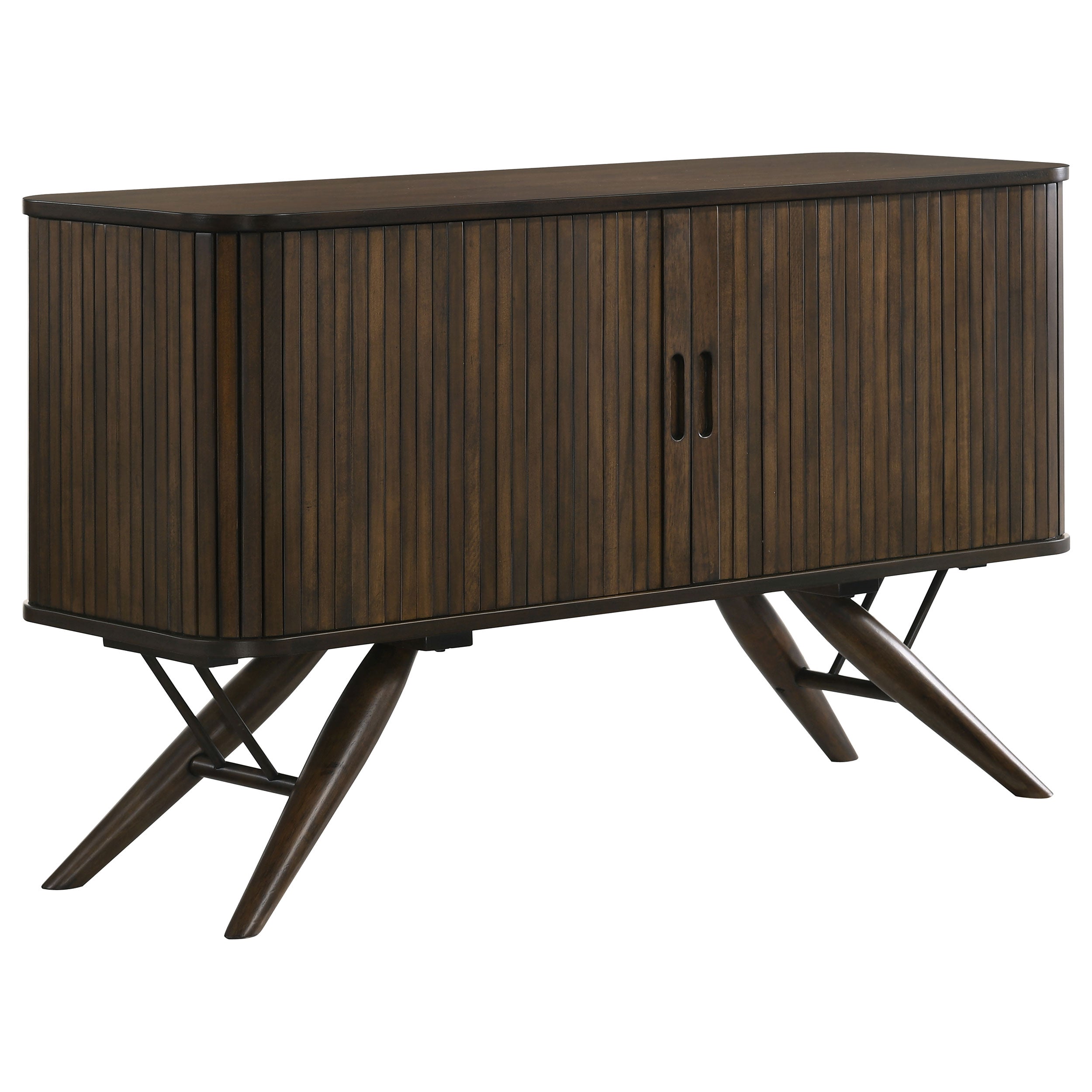 Wes 2-door Sideboard Buffet Storage Cabinet Dark Walnut — view 1
