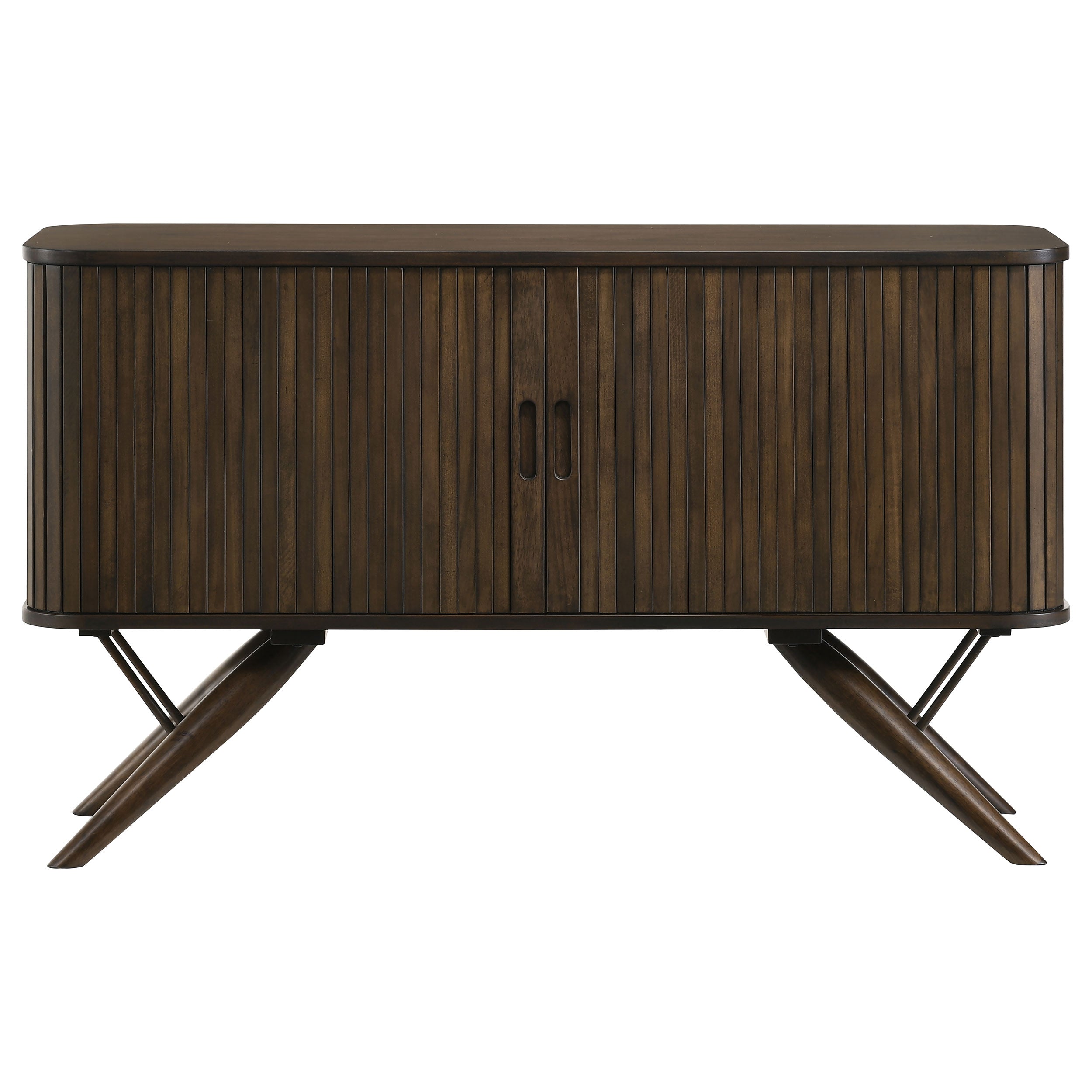 Wes 2-door Sideboard Buffet Storage Cabinet Dark Walnut — view 3