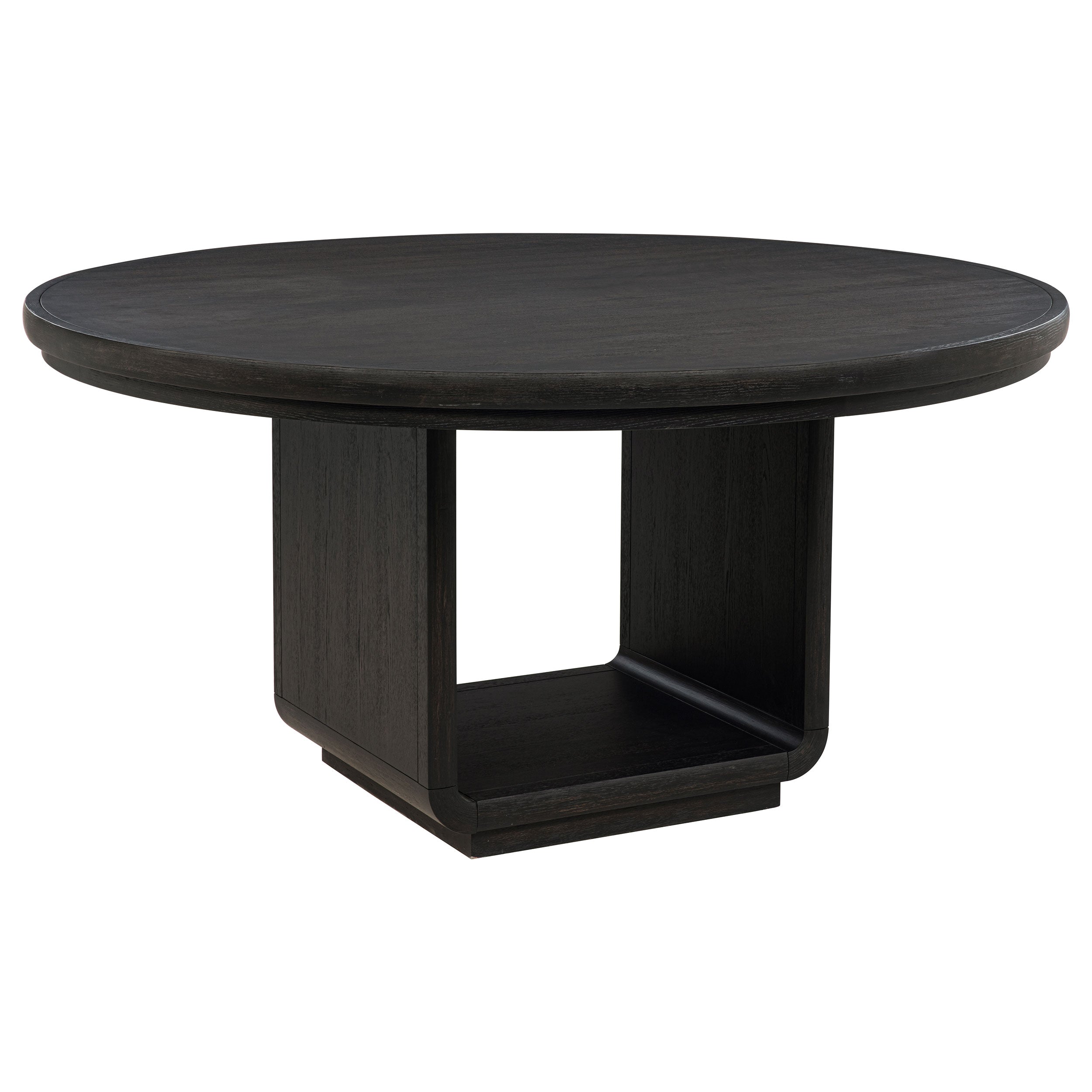 Leandro 5-piece Round Dining Table Set Burnished Black — view 3