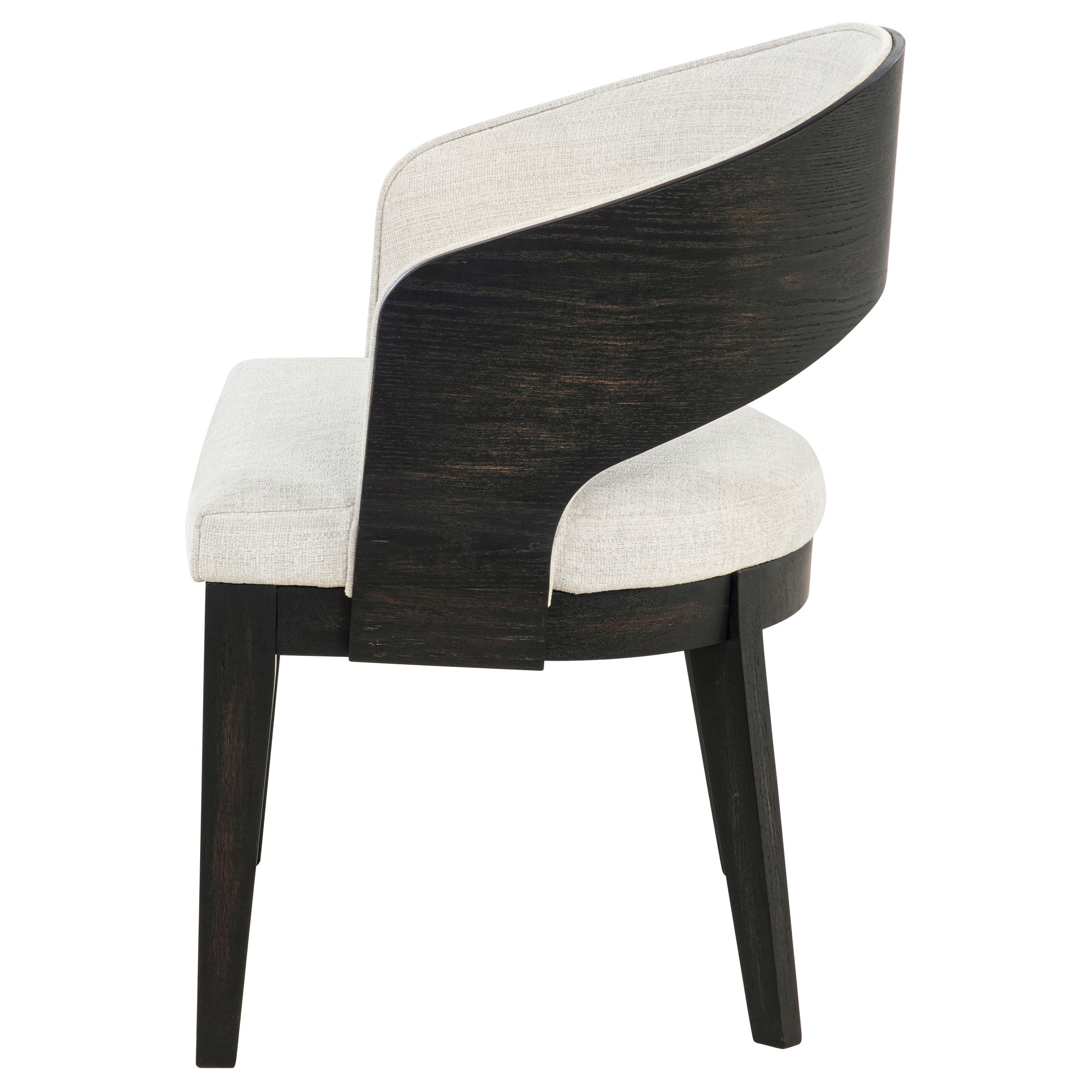 Leandro Upholstered Dining Arm Chair Cream (Set of 2) — view 6