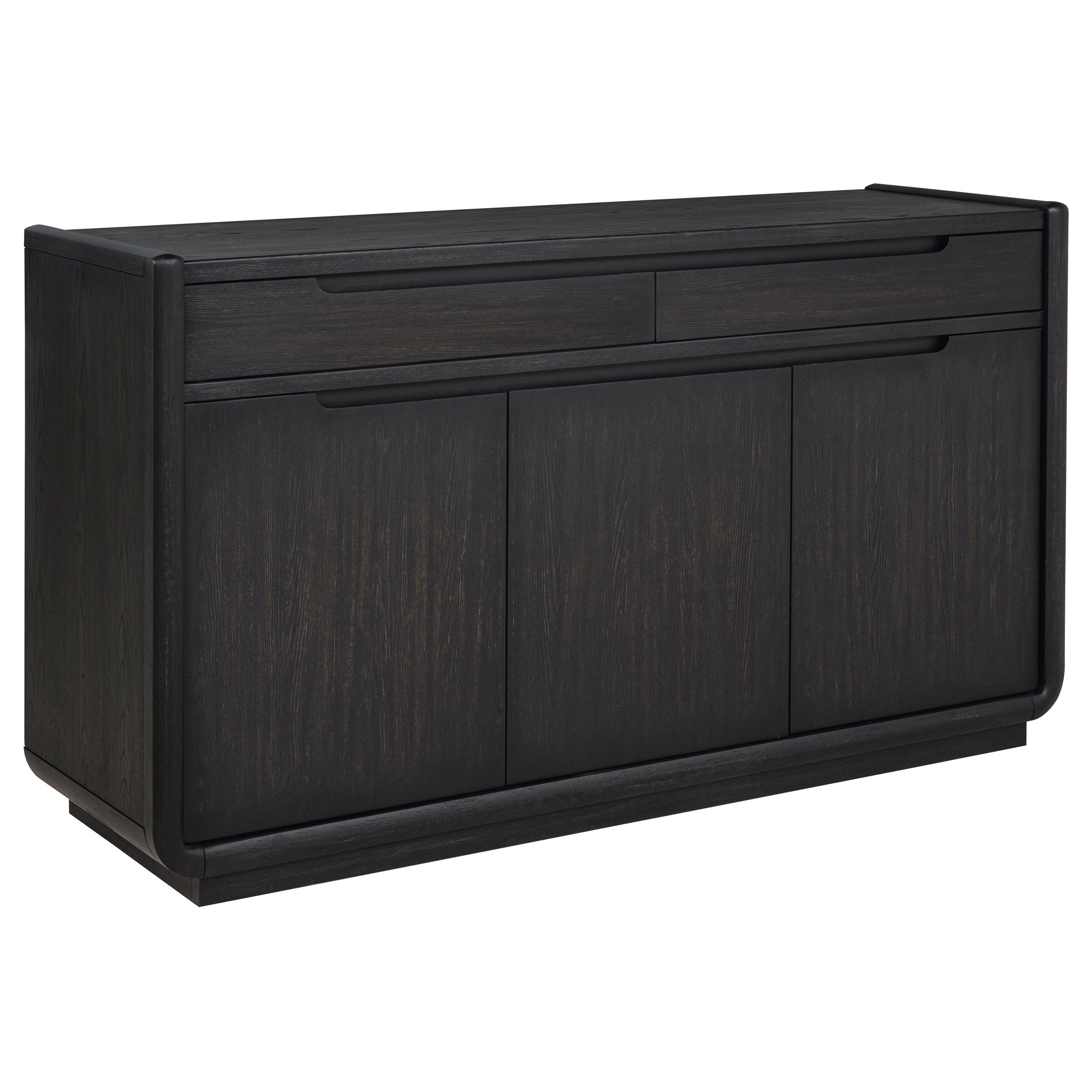 Leandro 2-drawer Dining Sideboard Server Burnished Black — view 1