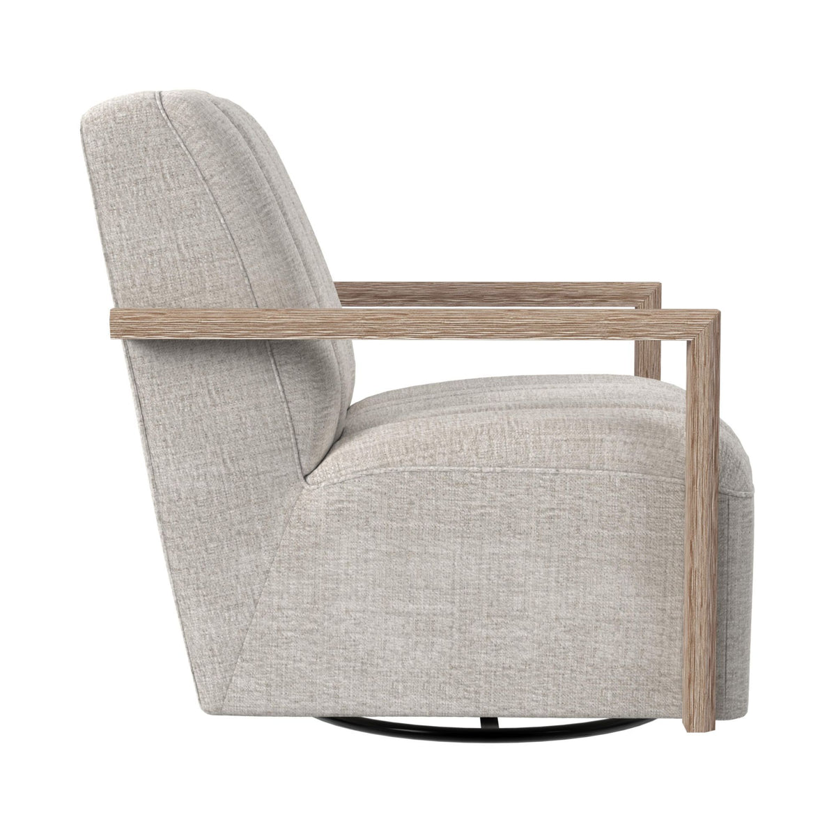 Blaze Swivel Chair in Beige by Elements International, view 3