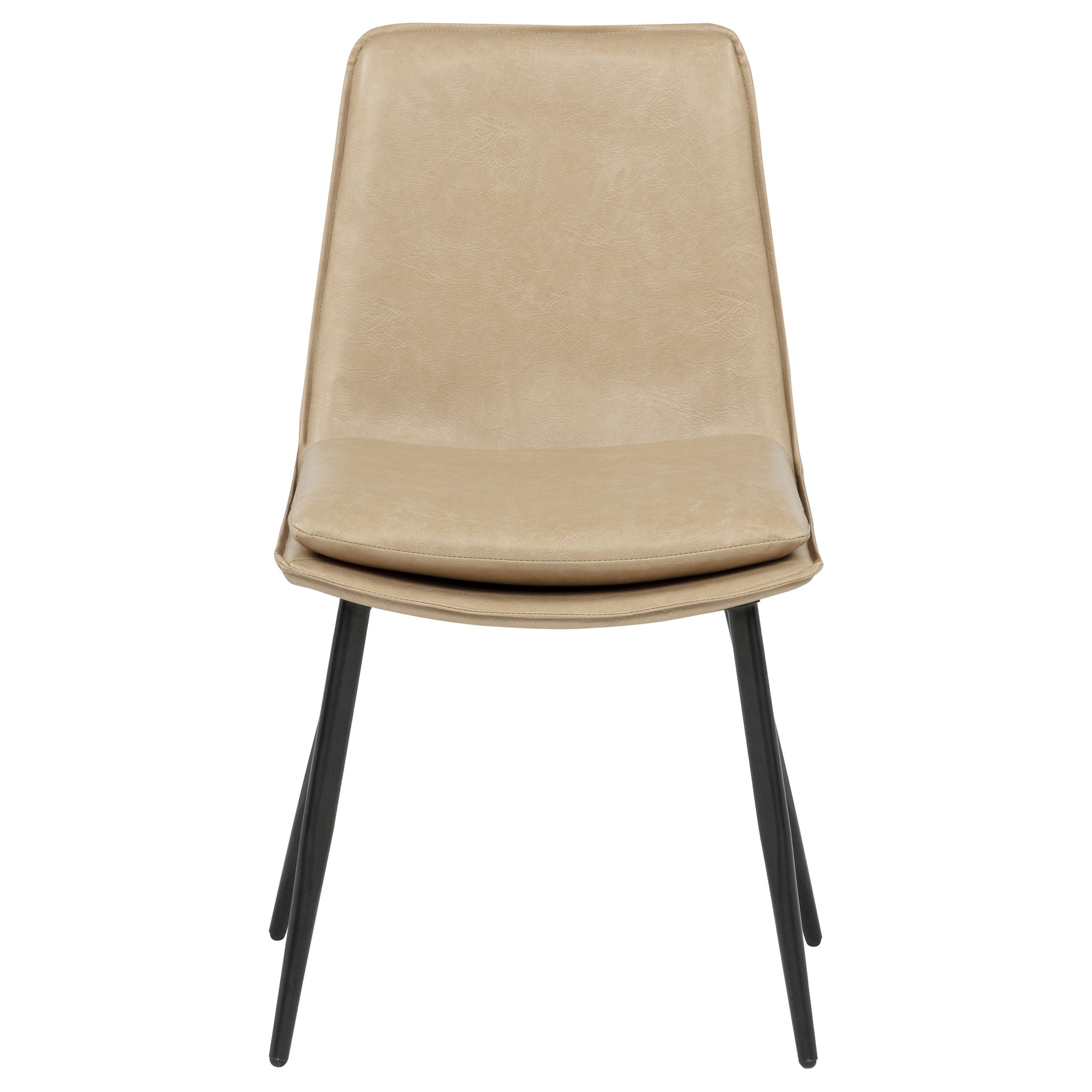 Ortega Upholstered Dining Side Chair Tan (Set of 2) — view 4