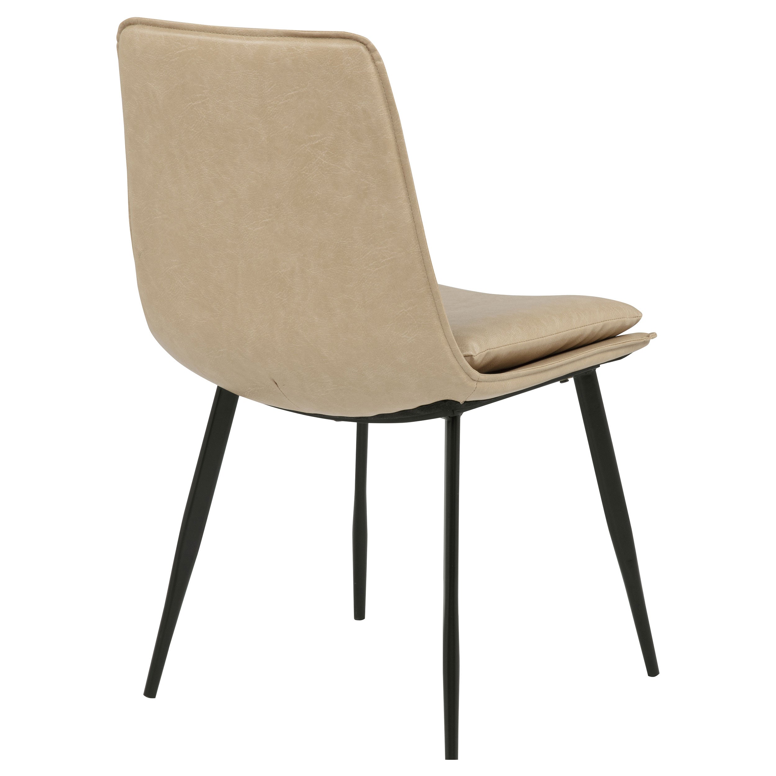Ortega Upholstered Dining Side Chair Tan (Set of 2) — view 9