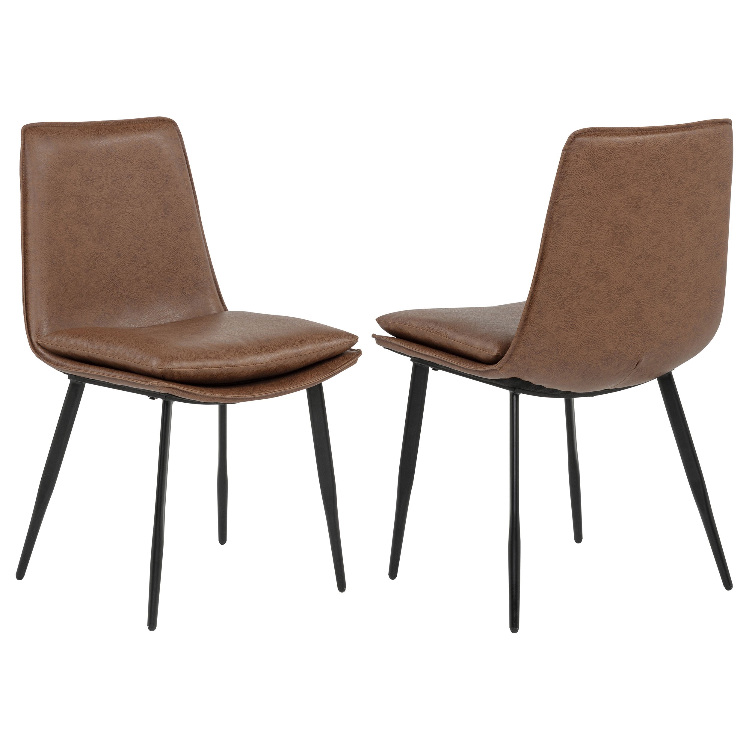 Ortega Upholstered Dining Side Chair Coffee (Set of 2) — view 1