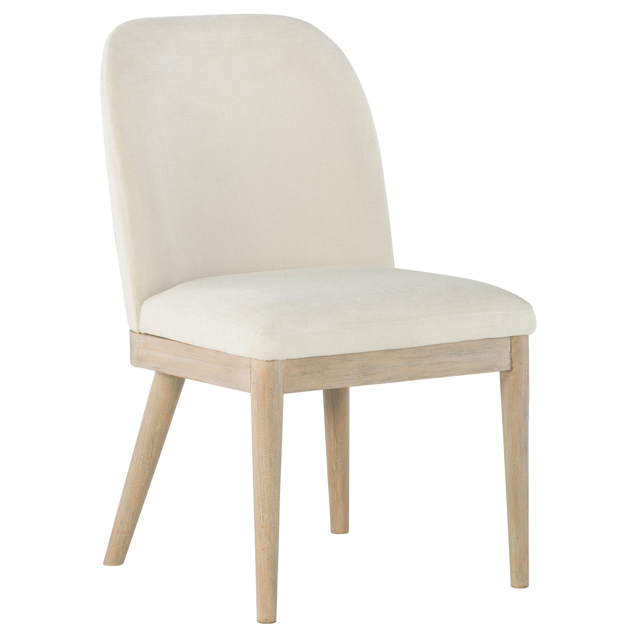 Solano Upholstered Dining Side Chair Beige (Set of 2) — view 3
