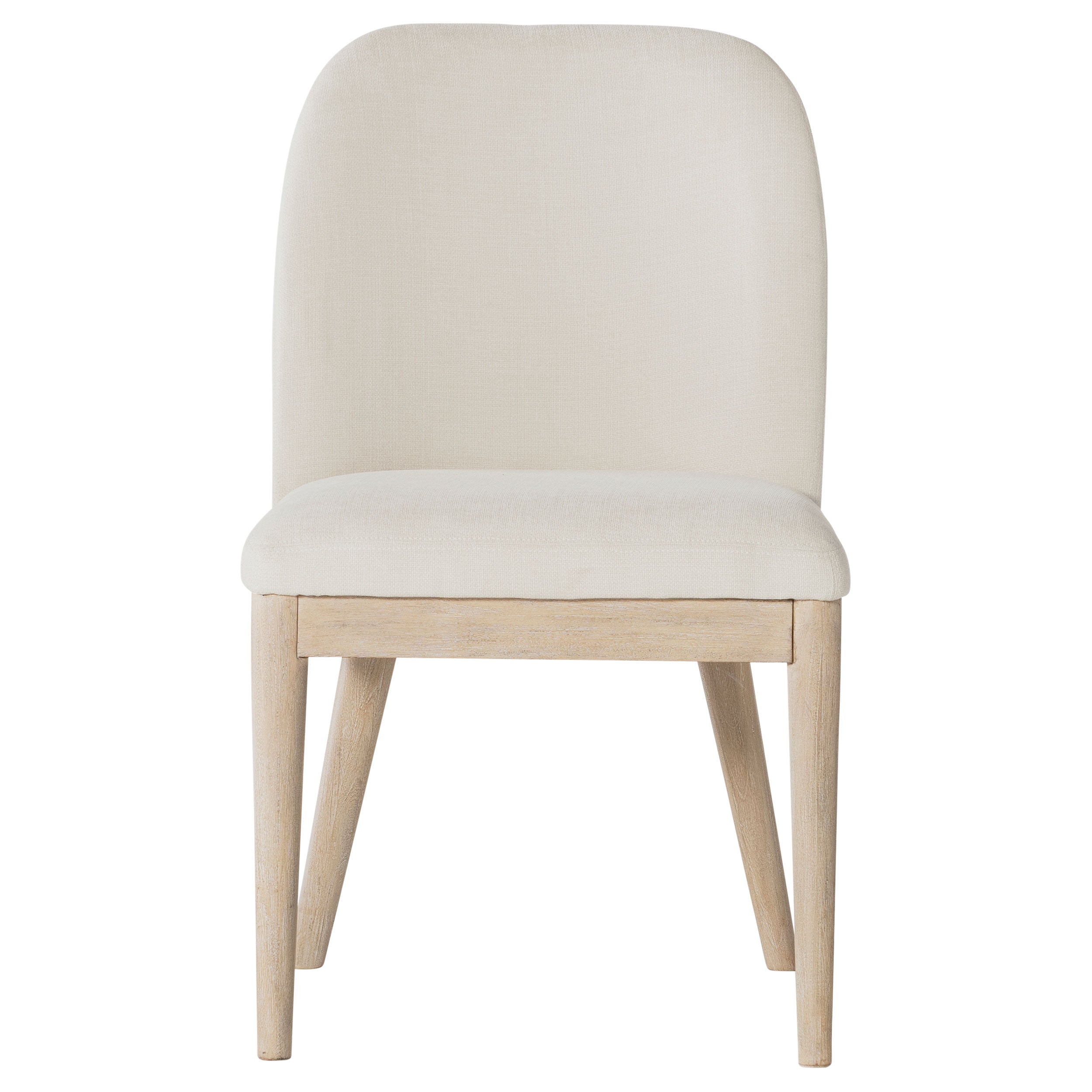 Solano Upholstered Dining Side Chair Beige (Set of 2) — view 4