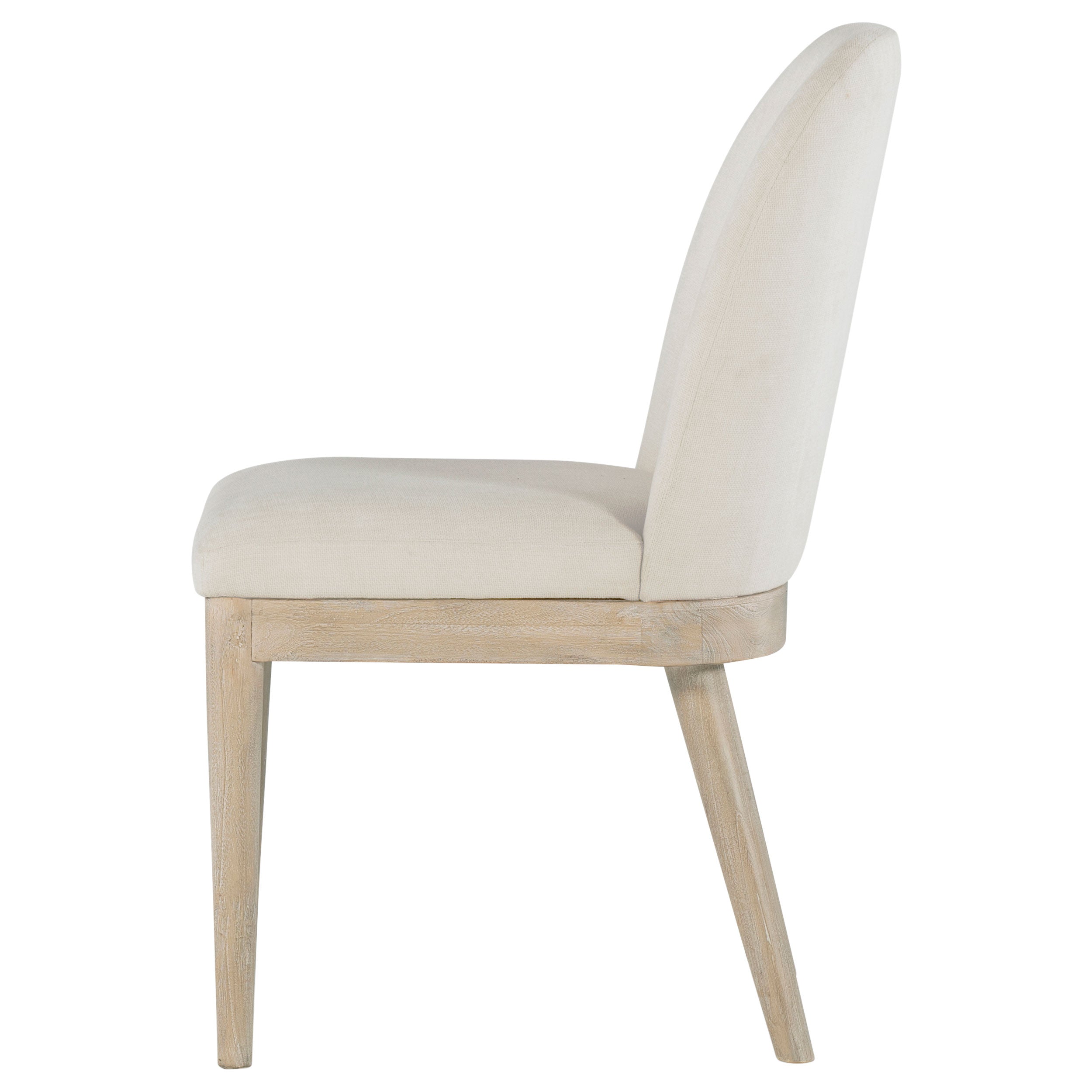 Solano Upholstered Dining Side Chair Beige (Set of 2) — view 6