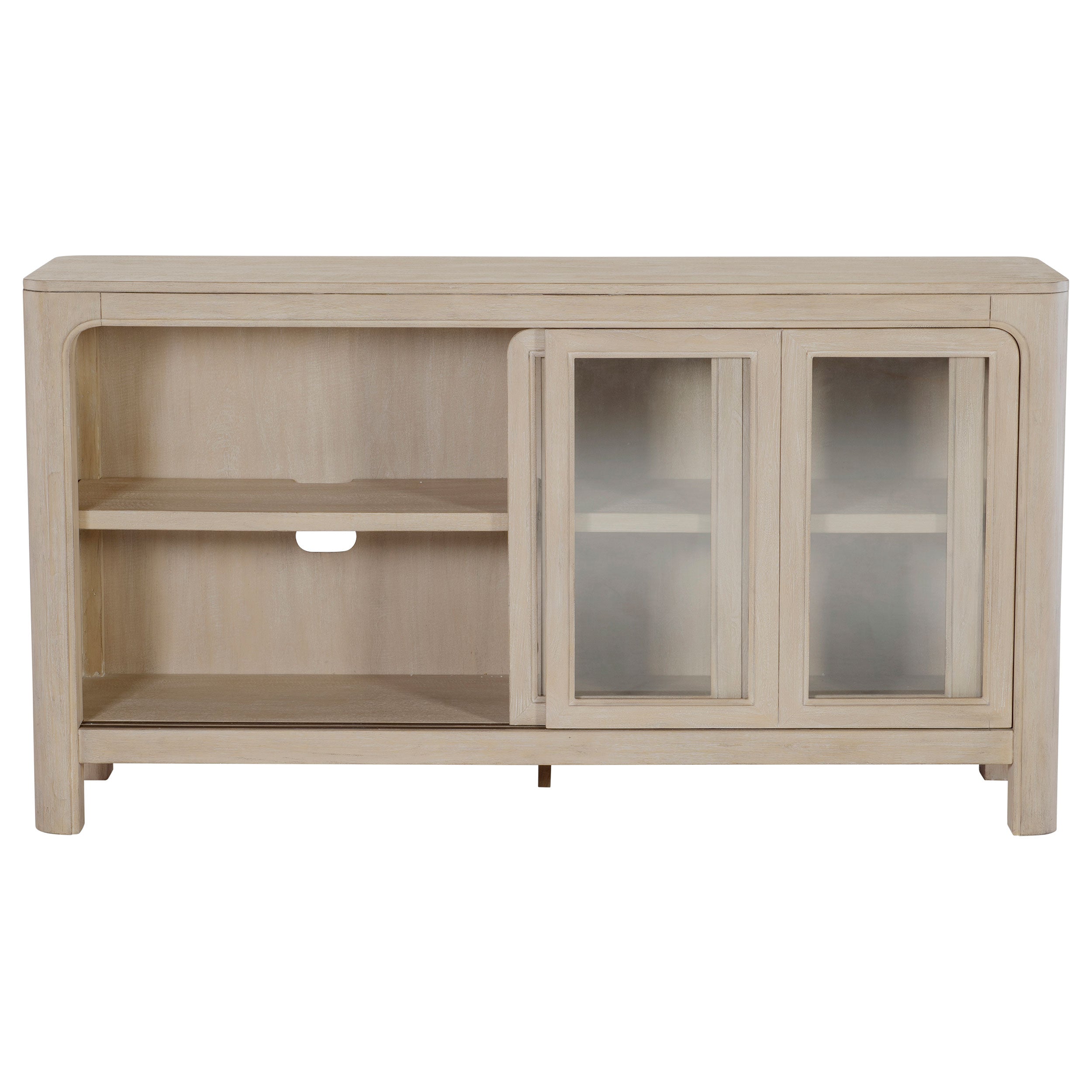 Solano Sliding Door Dining Sideboard Server Weathered Mango — view 6