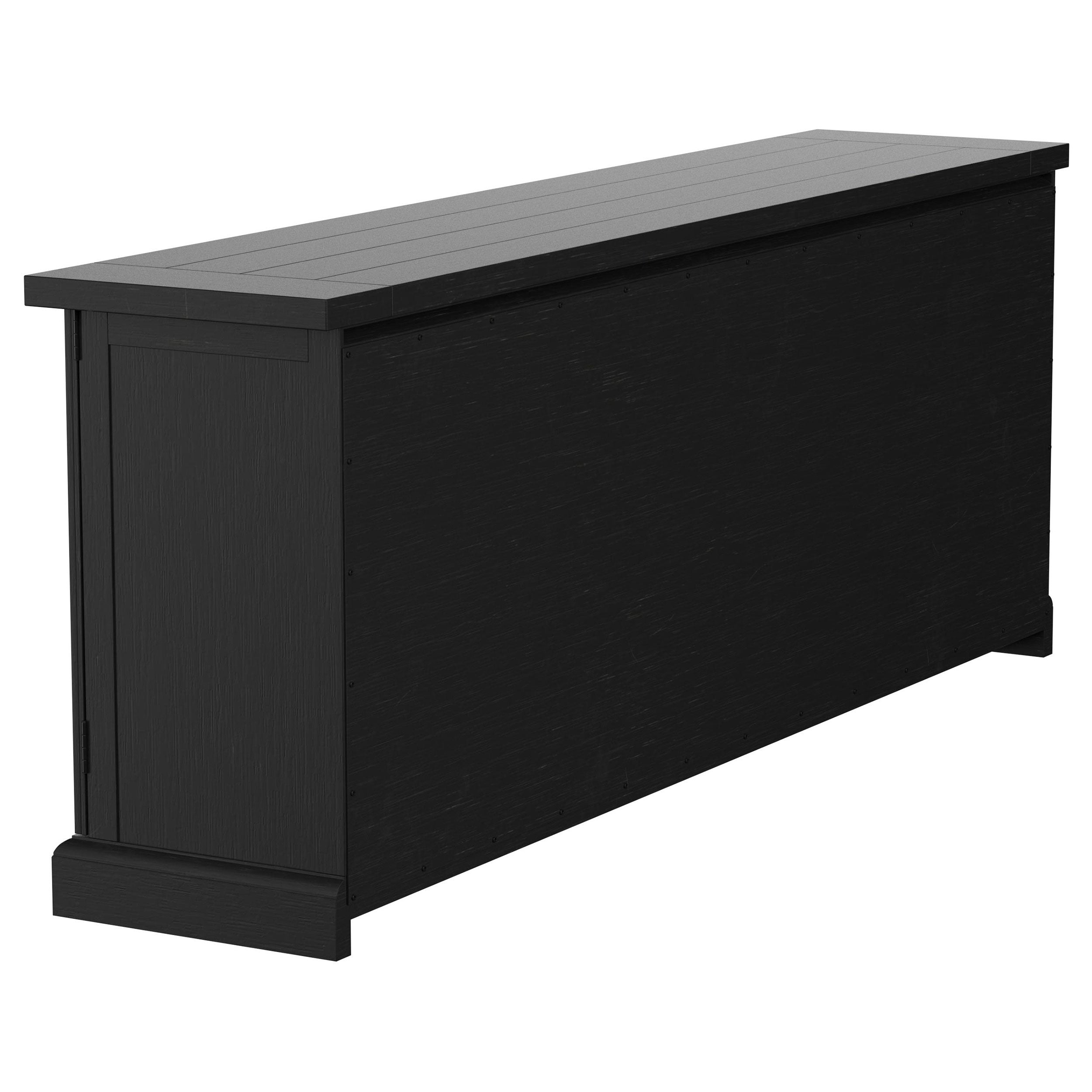 Florence 4-door Dining Sideboard Buffet Distressed Black — view 7