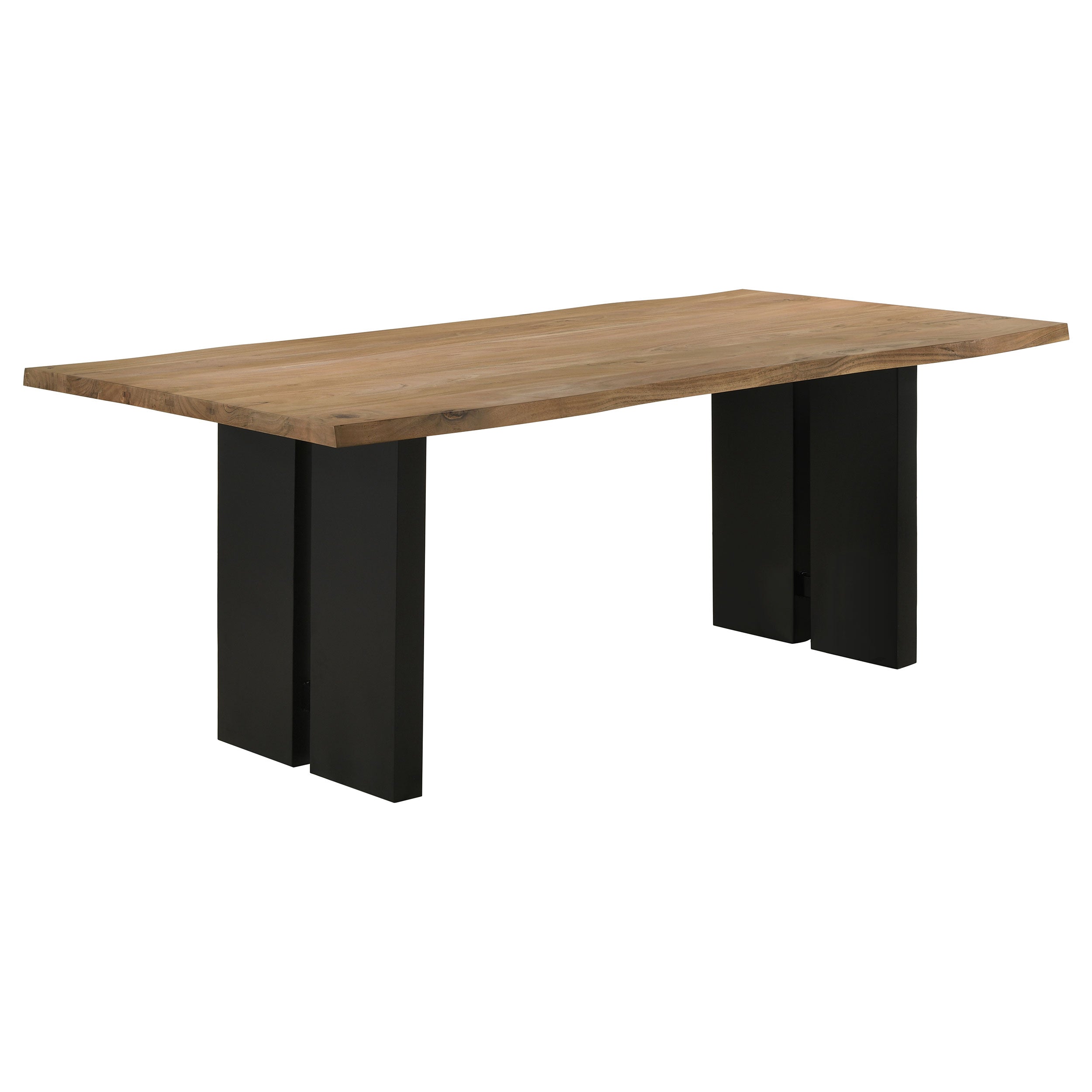 Bradshaw 80-inch Live Edge Wood Dining Table Natural Acacia — view 1