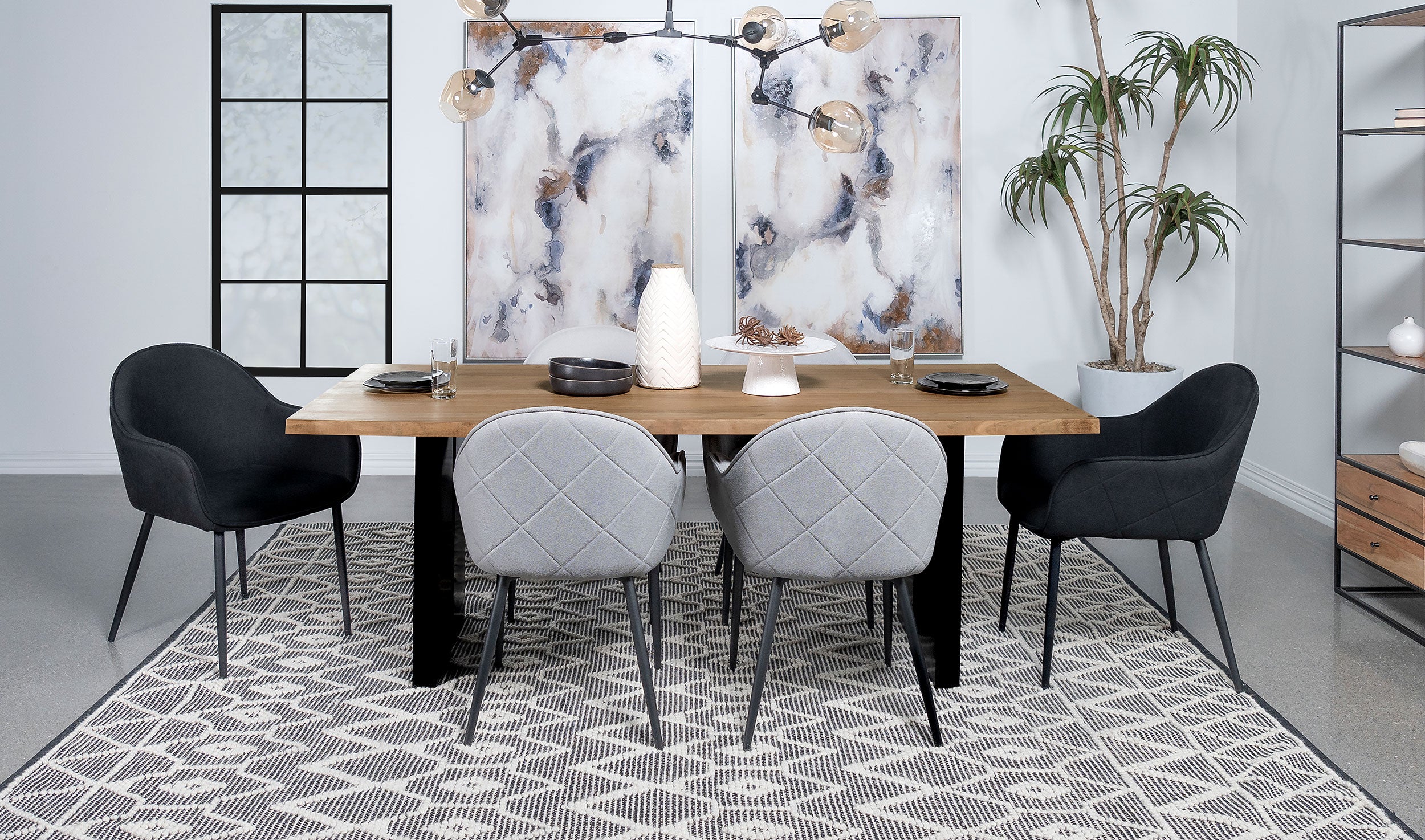 Bradshaw 80-inch Live Edge Wood Dining Table Natural Acacia — view 8