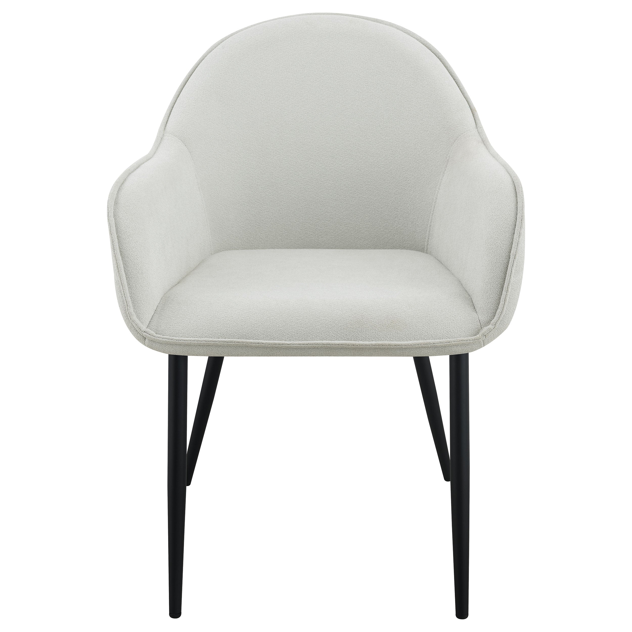 Emma Fabric Upholstered Dining Arm Chair Fog Grey (Set of 2) — view 4