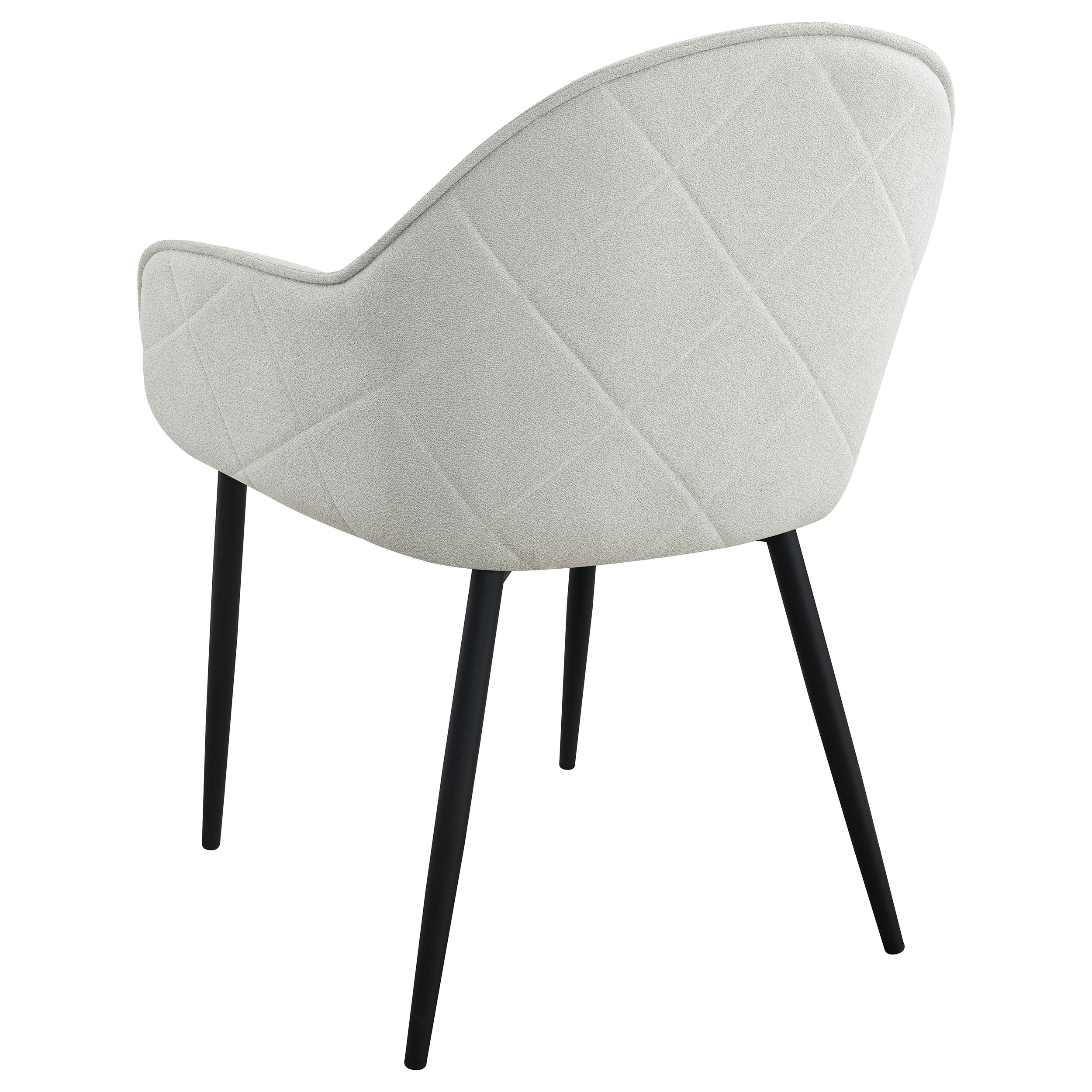Emma Fabric Upholstered Dining Arm Chair Fog Grey (Set of 2) — view 7