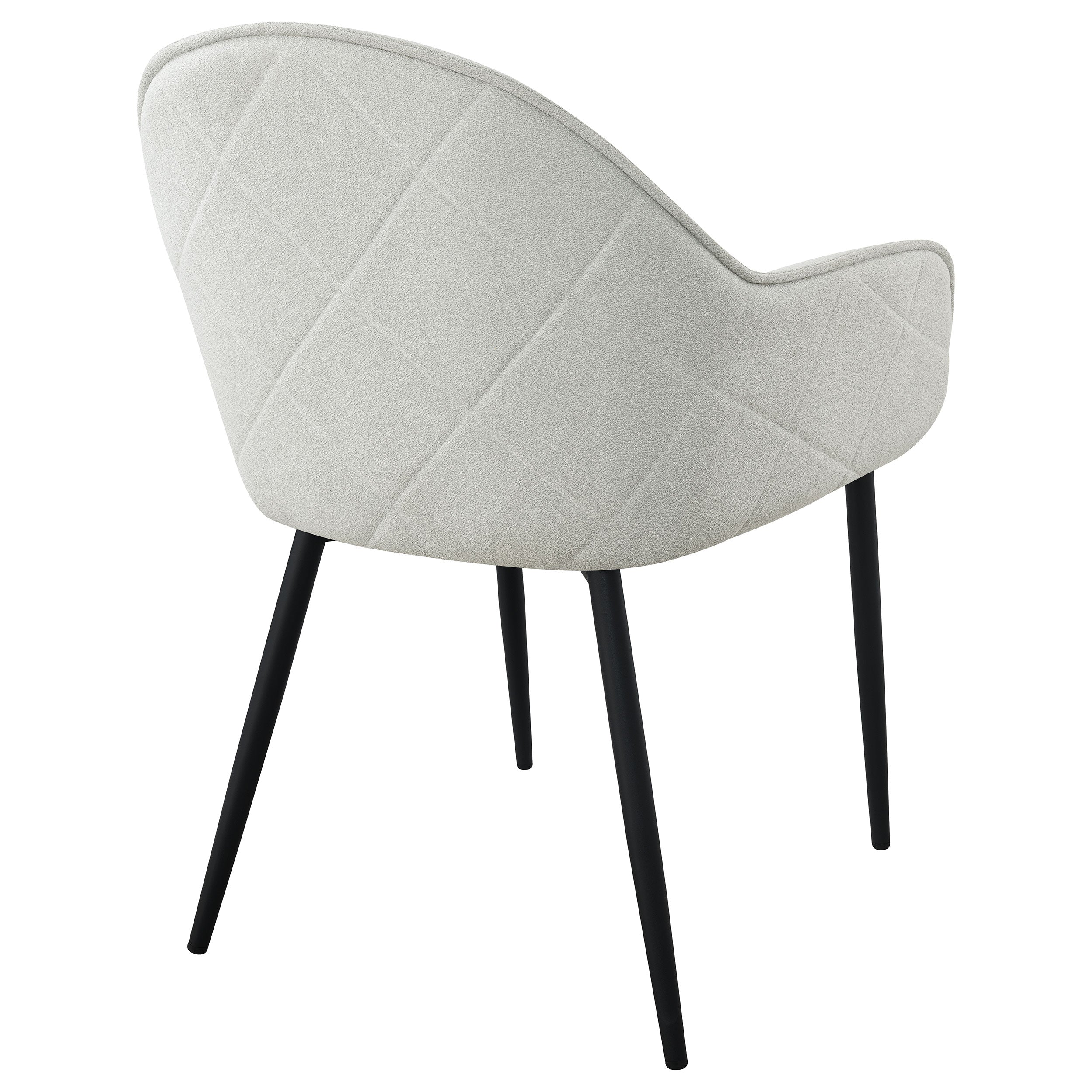 Emma Fabric Upholstered Dining Arm Chair Fog Grey (Set of 2) — view 8