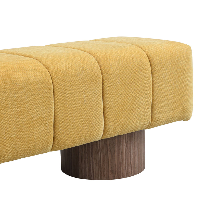 Upholstered Entryway Bench Ottoman