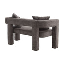 Modern Chenille Loveseat Sofa, Comfy Upholstered 2 Seater