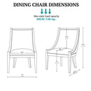 Upholstered Dining Chair With Nailhead Trim