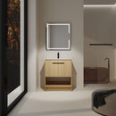 Modern Bathroom Vanity With Ceramic Sink, Freestanding Cabinet, Soft Closing Doors