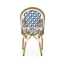 Chic French Bistro Chair With Durable Rattan And Aluminum Frame