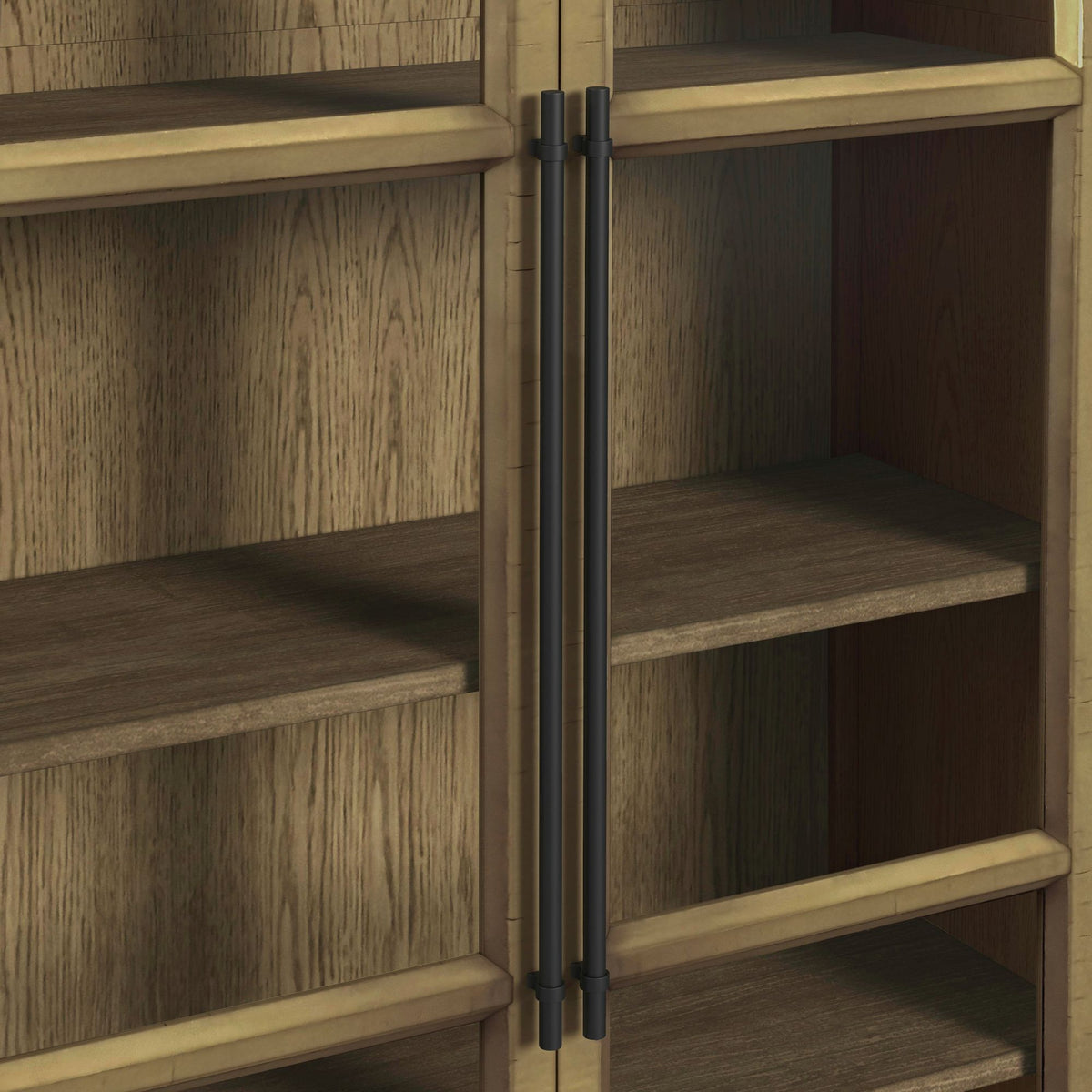 Orion Bookcase in Oak by Elements International, view 2