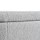 Upholstered Oval Storage Bench For Living Room