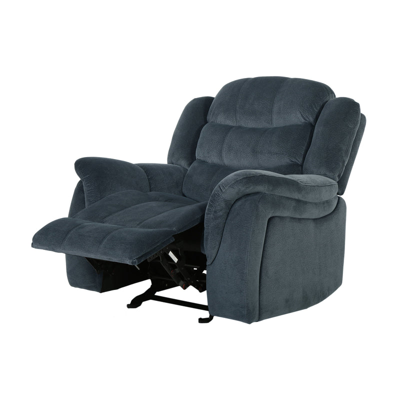 Classic Design, Plush Fabric, Glider Recliner