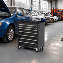 7 Drawer Rolling Tool Chest With Wheels, Multifunctional Tool Box And Storage