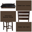 Urbana - Counter Height Chair (Set of 2) - Black PU & Espresso - Atlantic Fine Furniture Inc